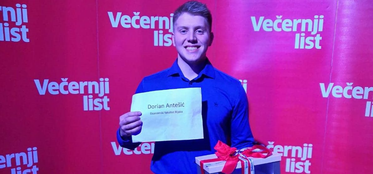Riječki student Dorian Antešić pobjedio u natjecanju Hrvatska pamet Hrvatskoj 2019