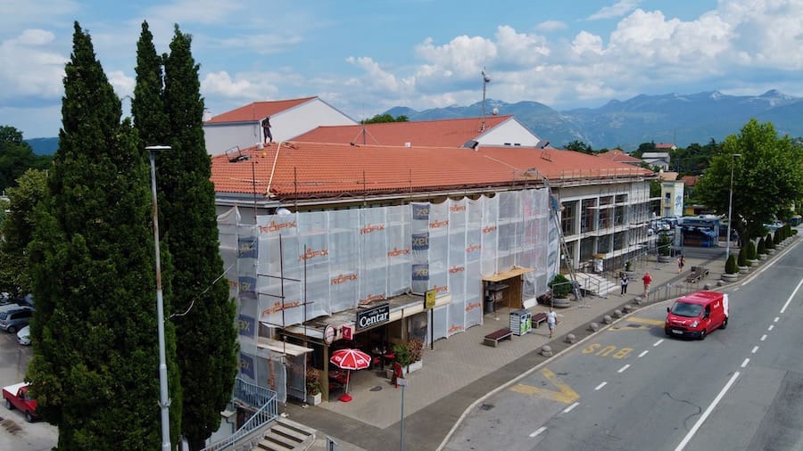 Dom kulture Čavle dobio novi krov, obnova ide po planu