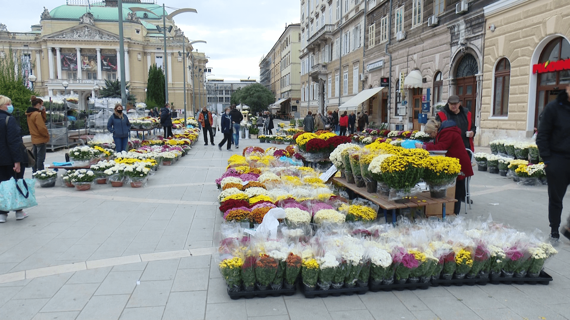 Povodom Svih svetih počela je prigodna prodaja krizantema i ostalog cvijeća te svijeća