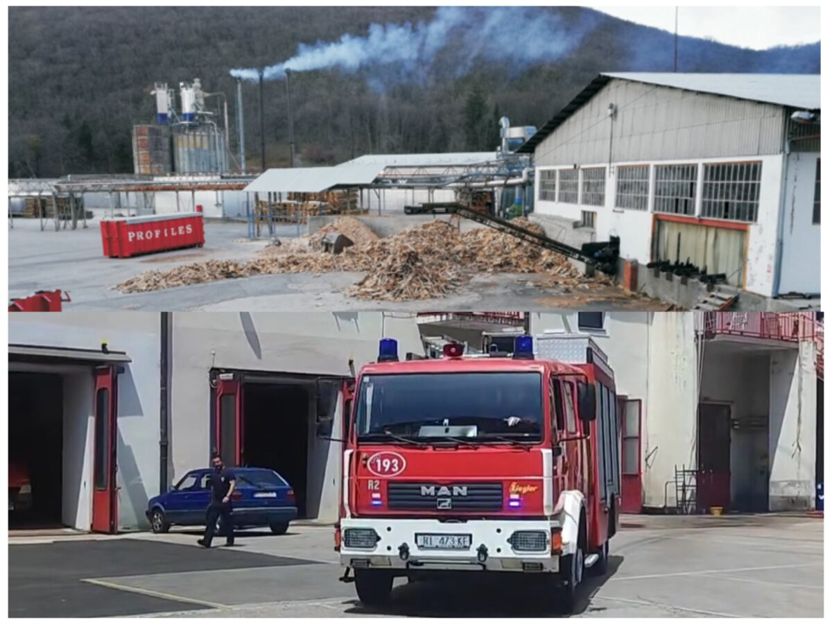 Požar u Drvnoj industriji Klana