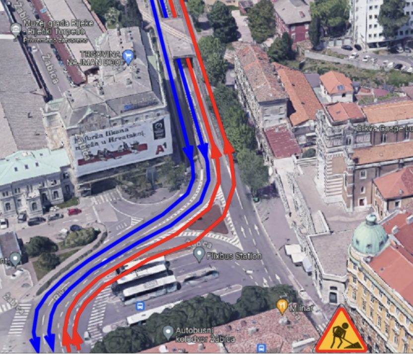 Radovi na projektu Adamićeve ulice u Rijeci: U kolovozu se zatvara Jadranski trg, u rujnu Trpimirova