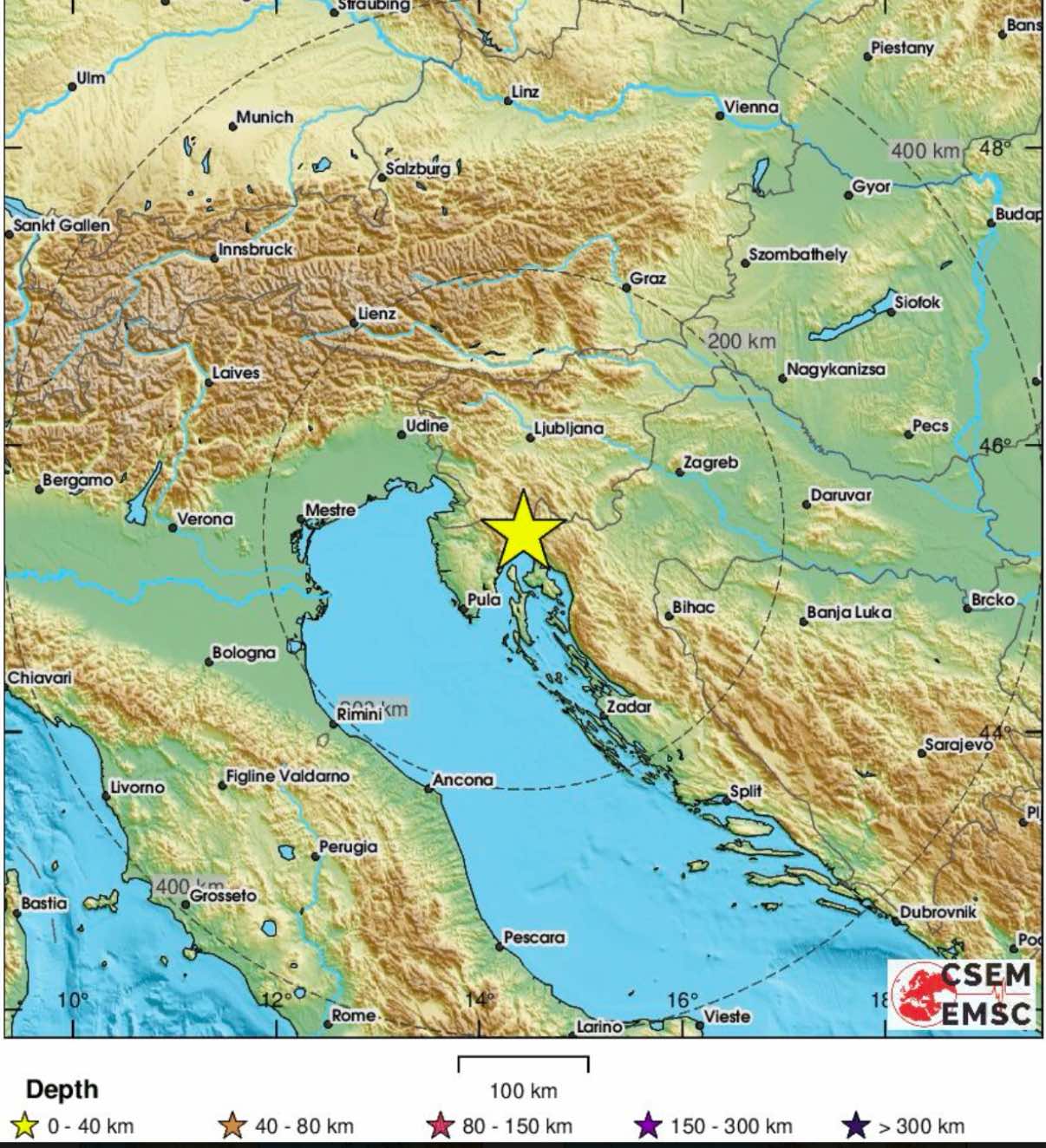Potres u Rijeci magnitude 3,4 stupnja