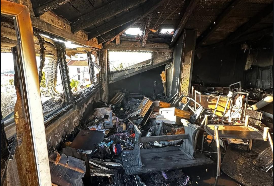 Izgorjelo potkrovlje kuće na Drenovi