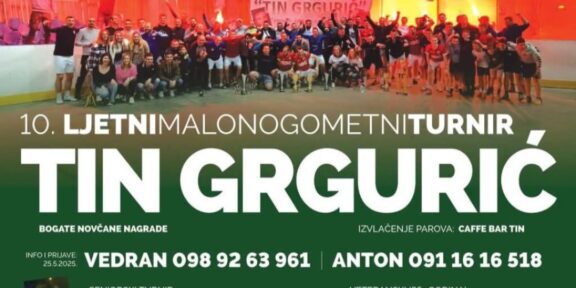 U Delnicama  započinje 10.Ljetni memorijalni malonogometni turnir “Tin Grgurić”