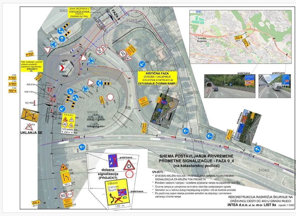 Preregulacija prometa na čvoru Škurinje