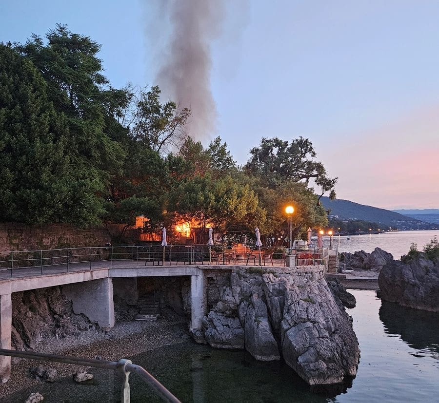 Lovran: Gorio beach bar, uzrok još nepoznat
