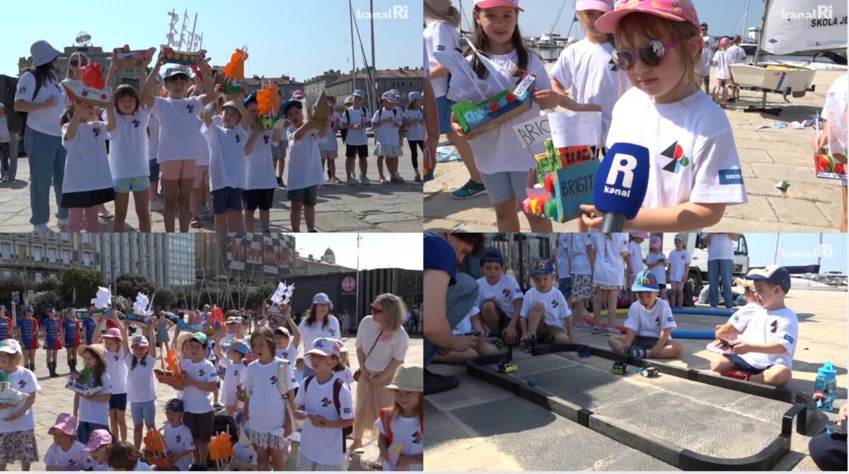 Mali brodovi, velika poruka: Djeca ispunila luku za Papirnatu Fiumanku