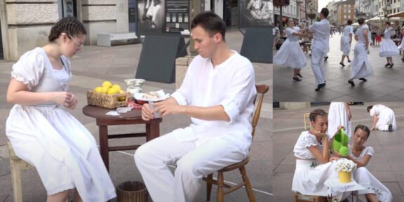 Plesna predstava „Čipka“ na riječkom Korzu