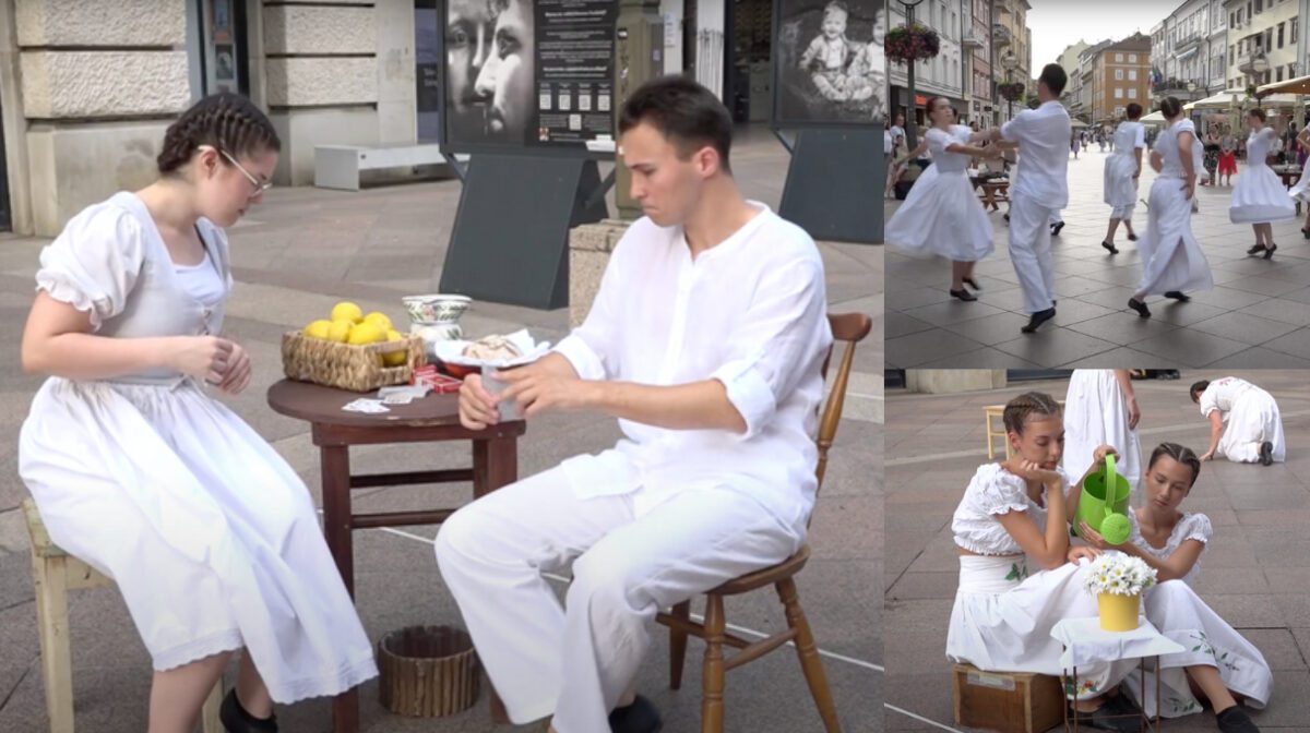 Plesna predstava „Čipka“ na riječkom Korzu