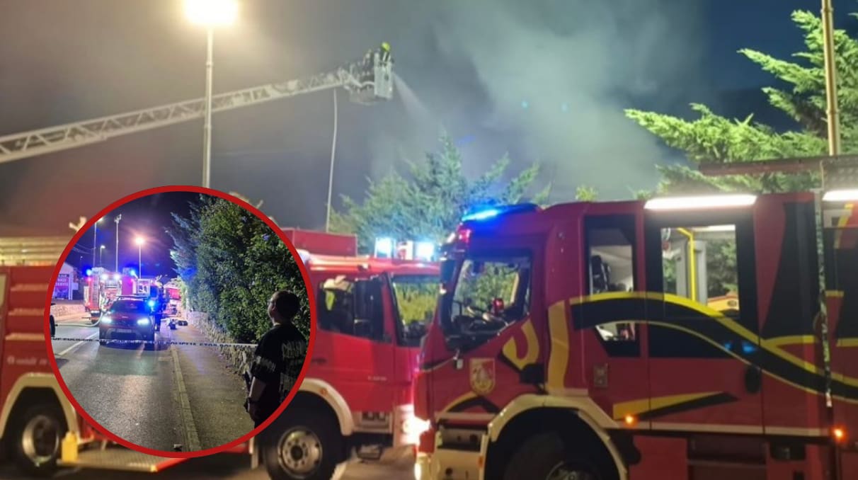 Planulo u Viškovu: Gori krov kuće, cesta zatvorena