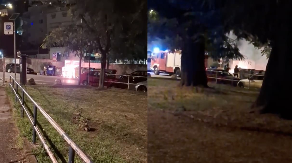 Nije munja, već ljudi: Sinoć gorjele kante za smeće u Rijeci