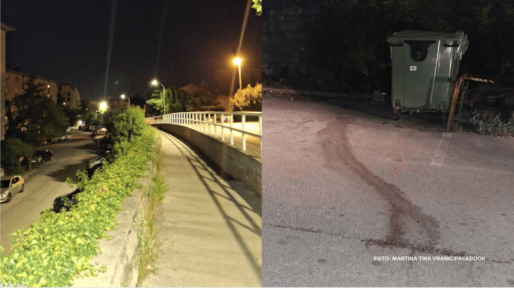 Tragovi krvi pored dječjeg parka na Vežici: Nitko nije očistio mjesto tragedije