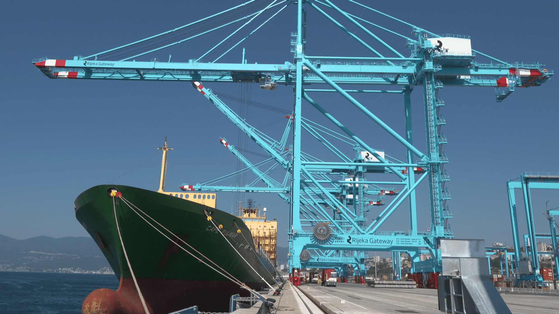 Prvi testni brod stigao u riječki kontejnerski terminal Rijeka Gateway
