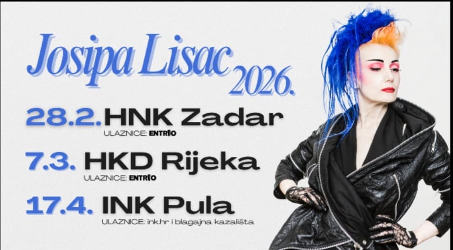 Josipa Lisac u ožujku 2026. u Rijeci