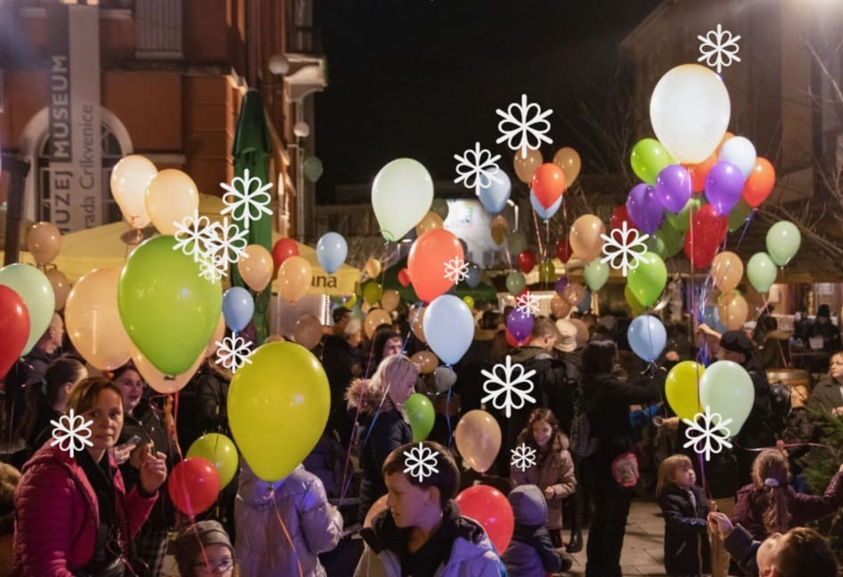 Baloni dobrih želja i doček nove 2026. godine u Jadranovu i Crikvenici