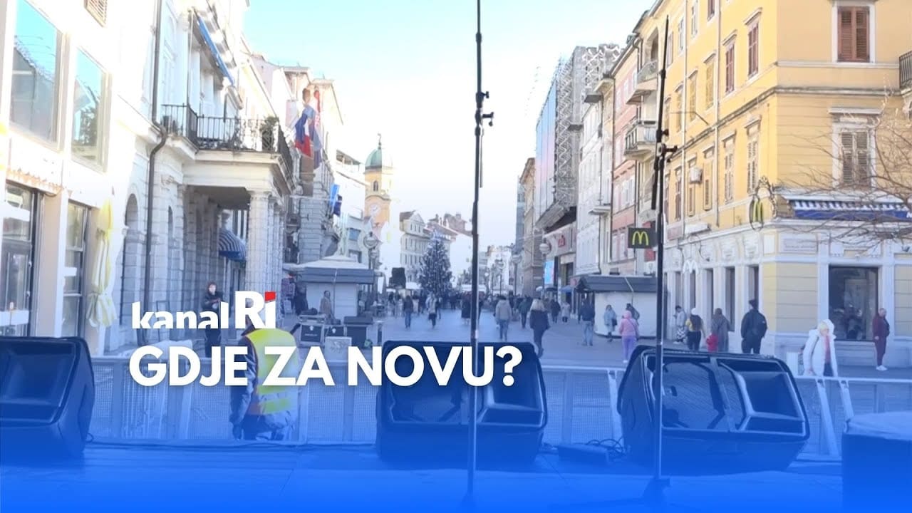 Sve je spremno za doček Nove godine na riječkom Korzu