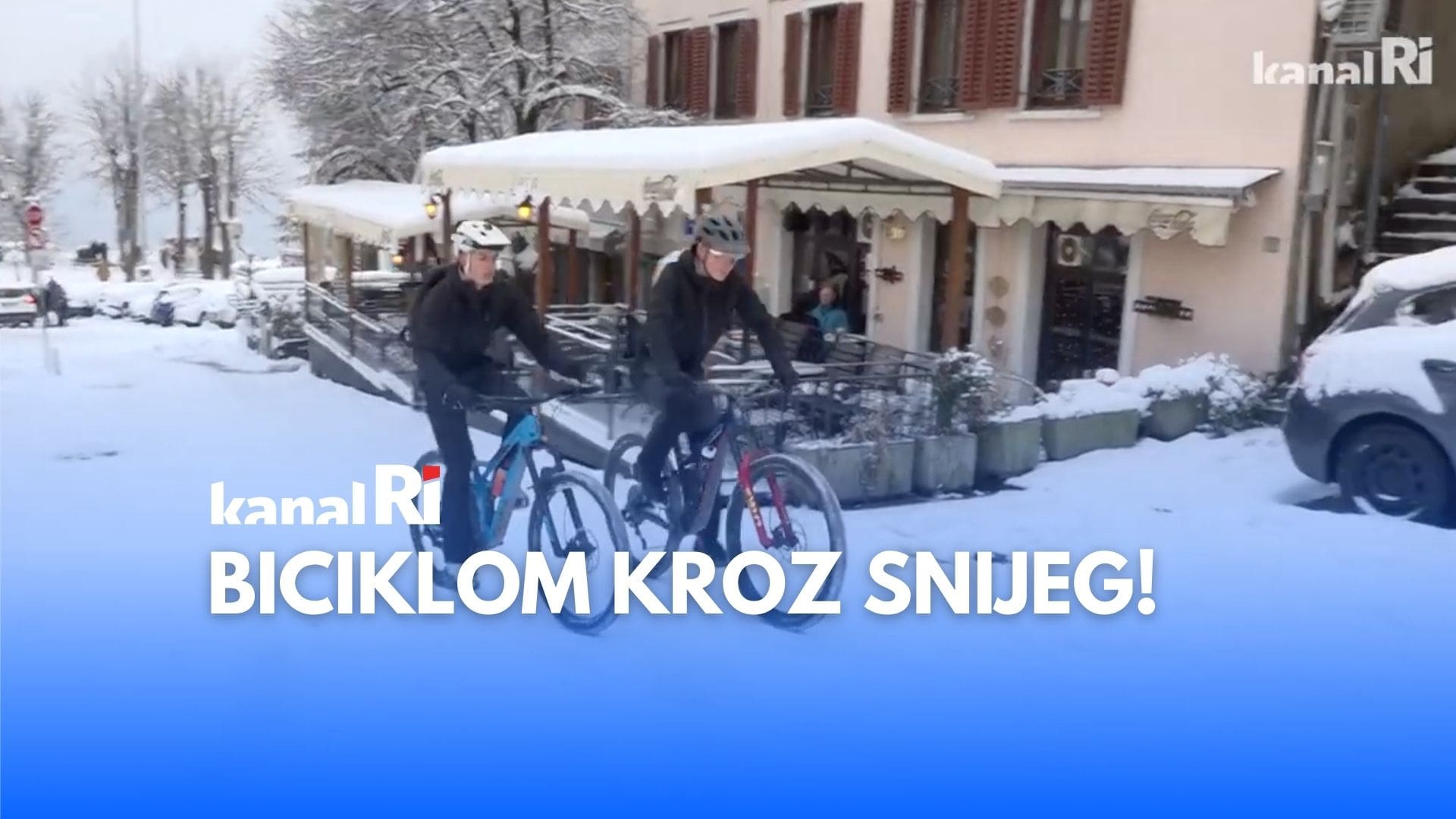 Snijeg zabijelio Kastav, Rijeka dobila tek zimski ugođaj