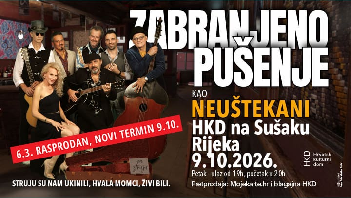Zabranjeno pušenje: Neuštekani rasprodali koncert u Rijeci, novi termin na jesen
