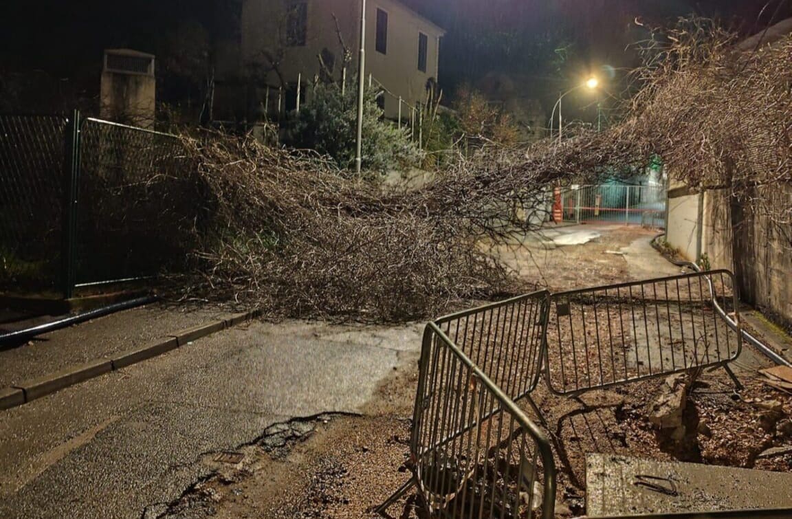 Jak vjetar uzrokovao manje probleme u Rijeci