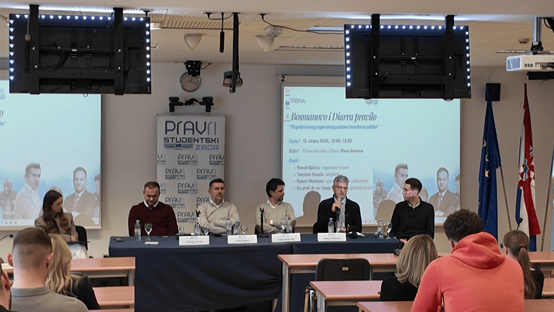 Tribina na Pravnom fakultetu u Rijeci: Bosmanovo pravilo i budućnost hrvatskog nogometa