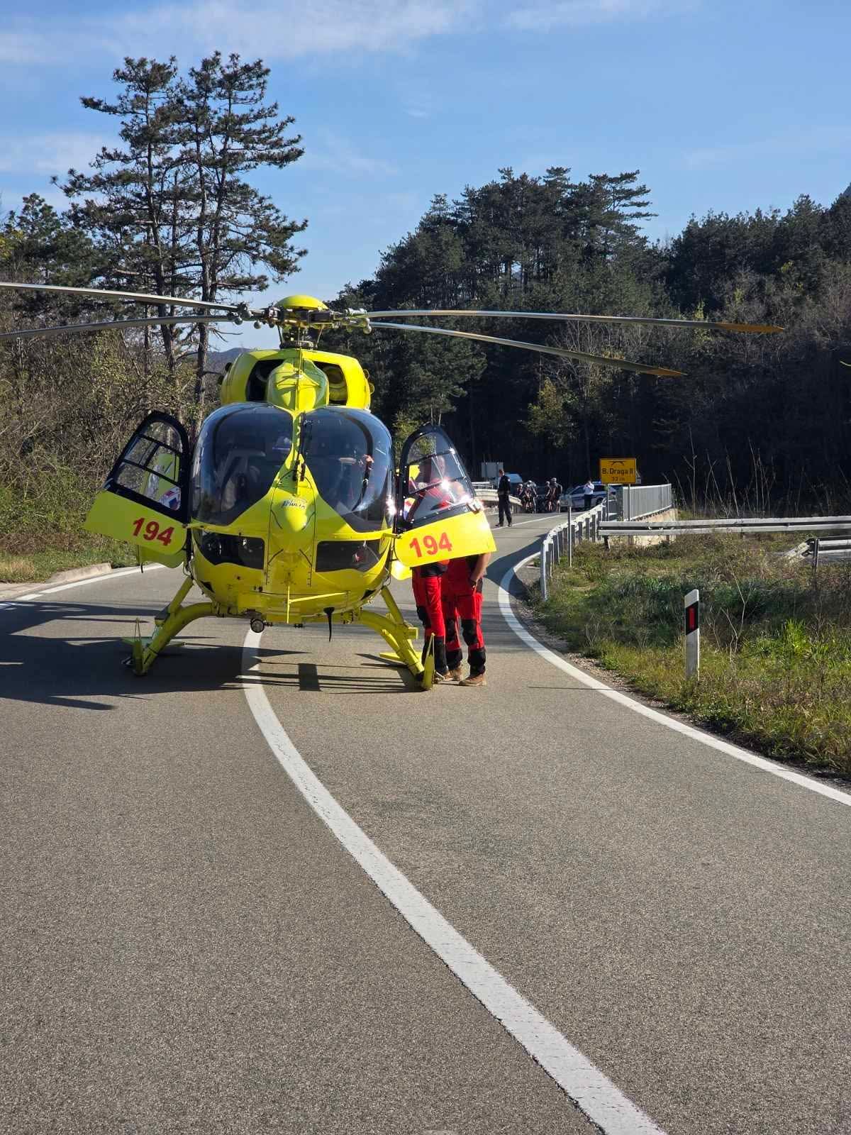 Pad penjača na Portafortuni: Hitna intervencija i helikopterski prijevoz unesrećenog