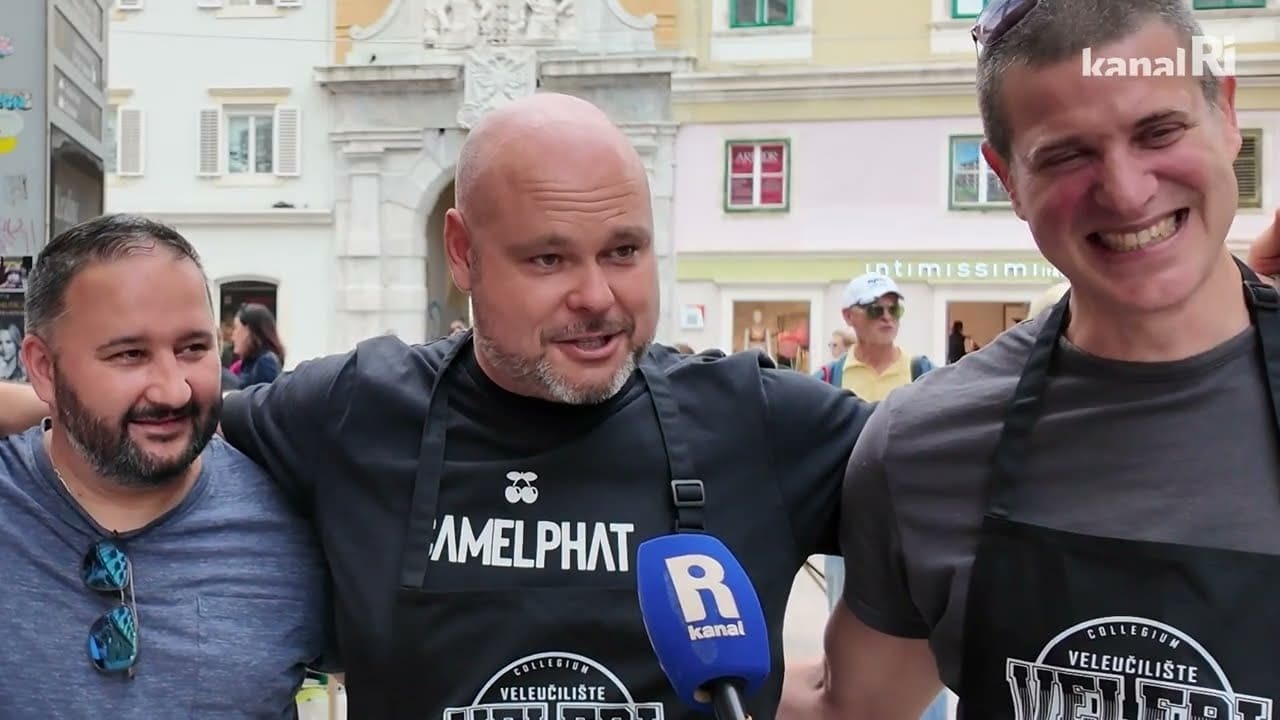 Studenti i profesori  riječkog Veleučilišta kuhali maneštru za Caritas