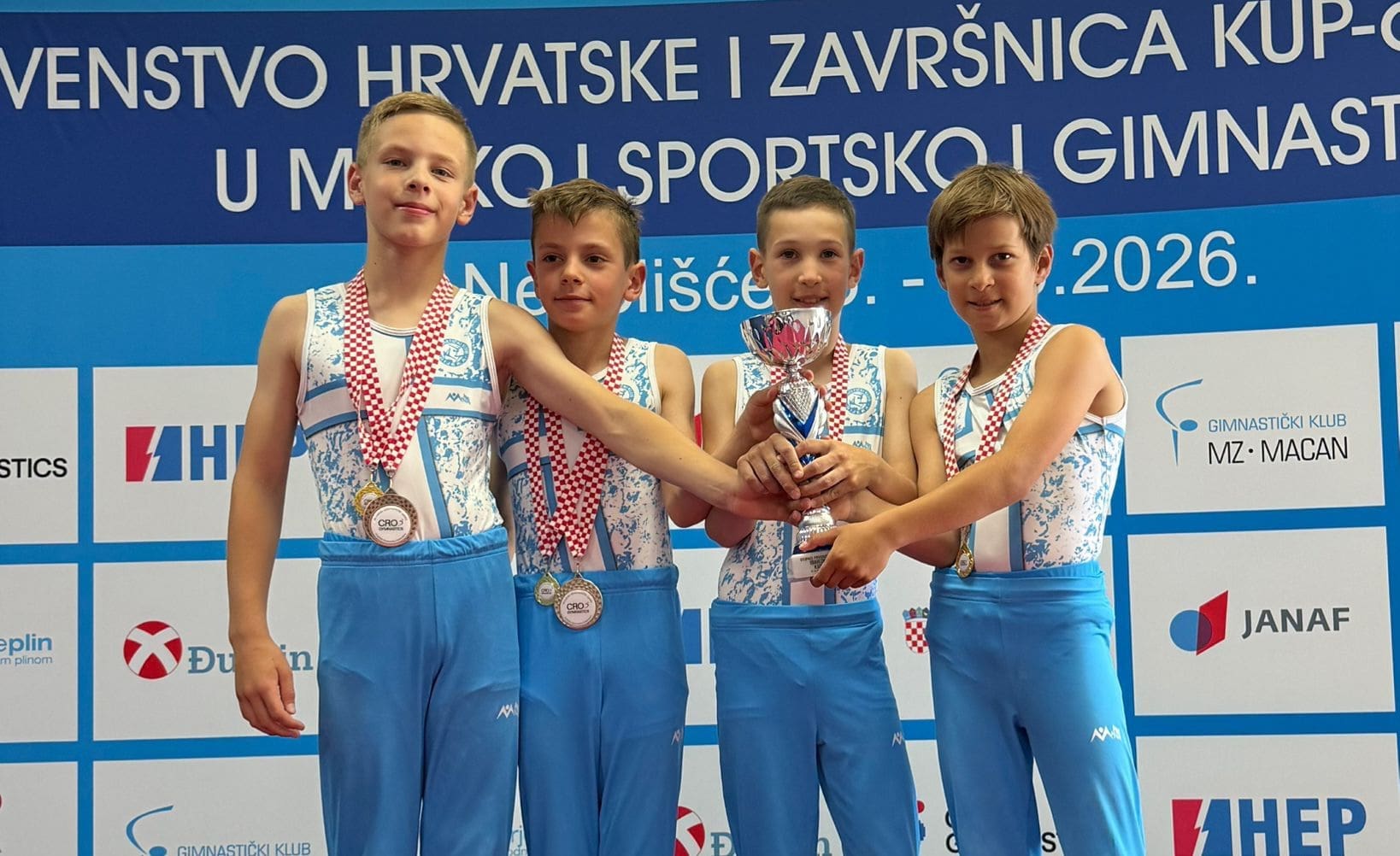 Uspješni riječki gimnastičari: Pleše prvak Hrvatske, Jovičić viceprvak, Pughel brončana