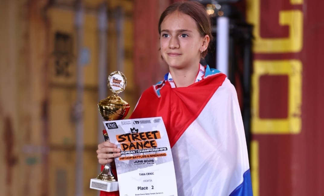 Tara Crnić (13) europska je viceprvakinja u breakingu